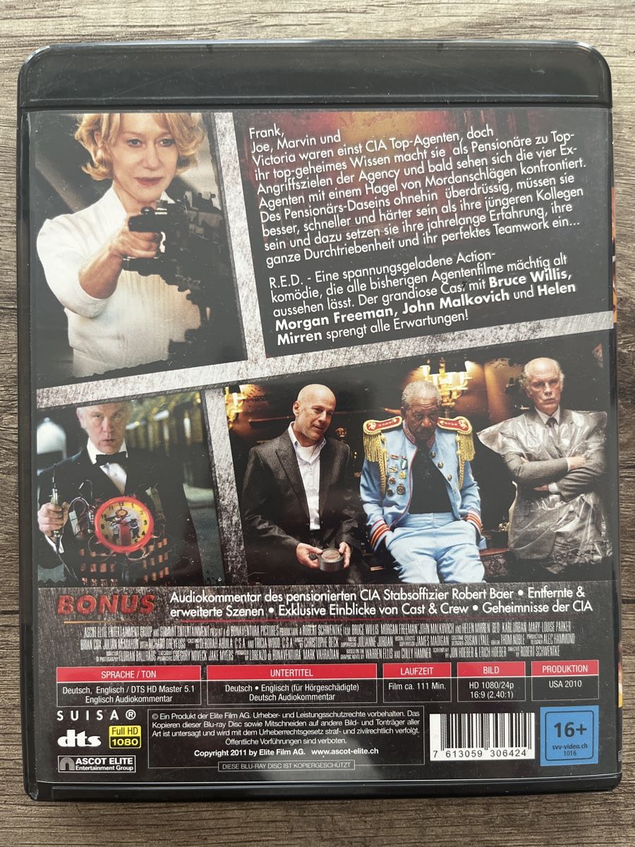 Tutti i DVDs: Blu-ray Film: RED – Usato da Frutigen venduto da abr_w5b2 2