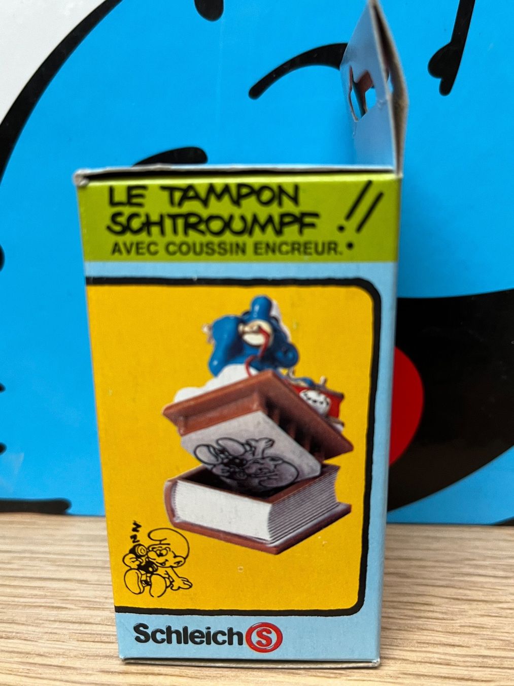 Schleich Statuette: Schlumpf-Stempel in OVP: Schlumpf mit Telefon – Nuovo e nell'imballaggio originale da Lyss venduto da Duckszone 1