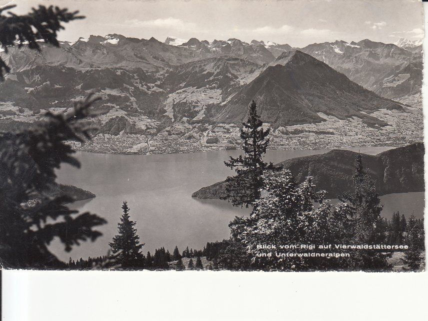 Cartoline postali: Rigi Aussicht 1961 – Usato da Bürglen TG venduto da StampGraf