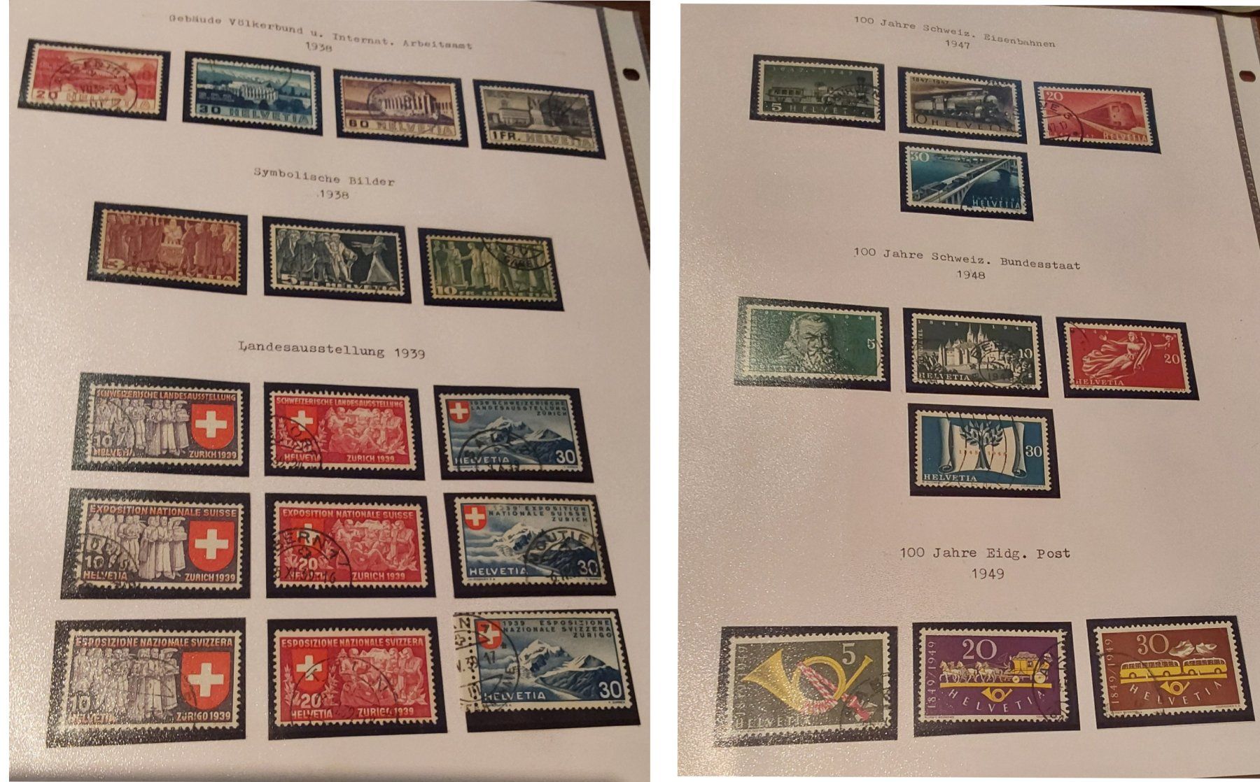 Tutti i francobolli: CH Briefmarken-Seiten ab Ziffermuster – Usato da Münchwilen AG venduto da Nesar 5