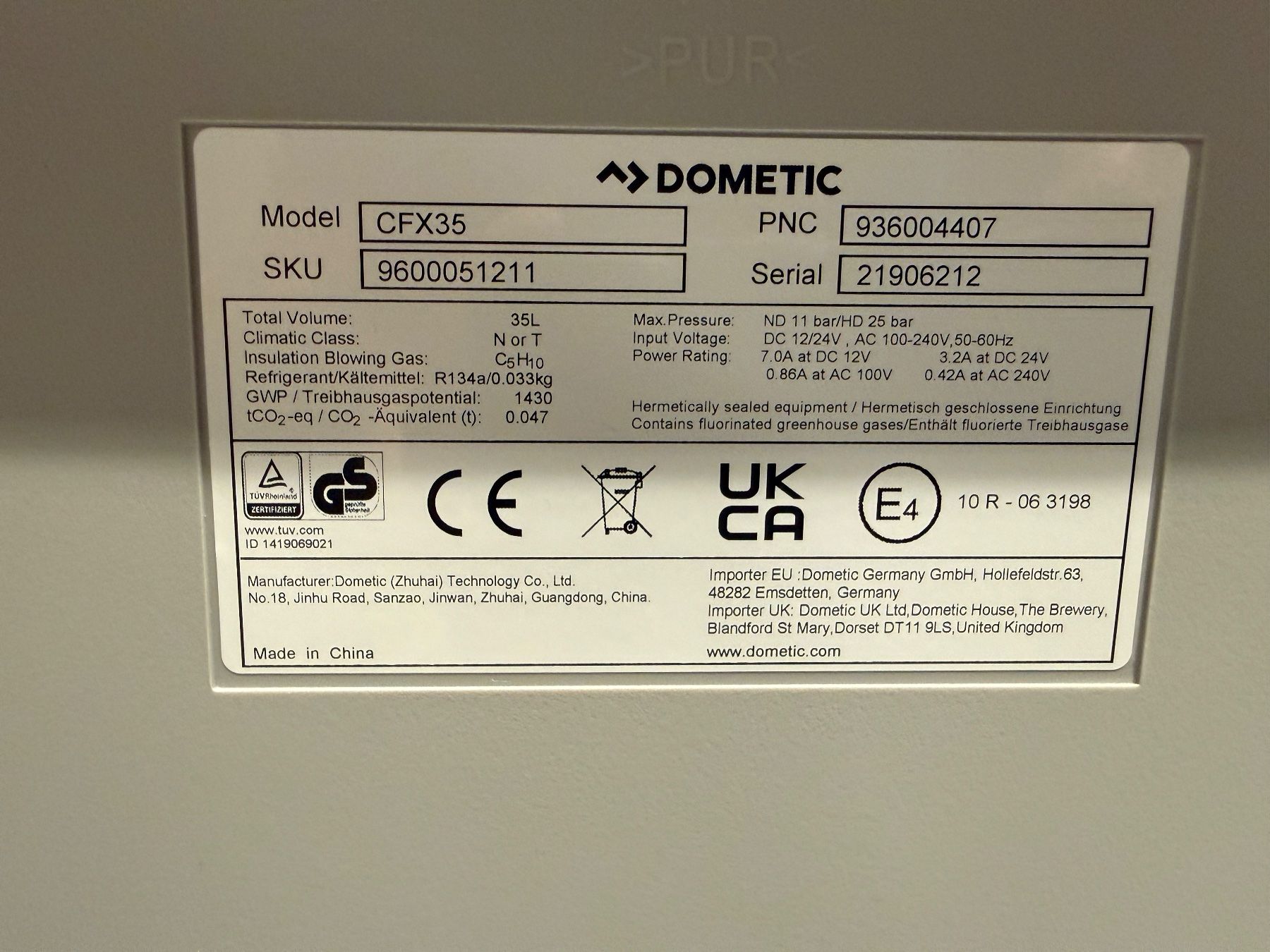 Dometic Frigoriferi & Refrigeratori: Dometic Kompressorkühlbox DFX 35 – Usato da Kerzers venduto da pavo0001 4