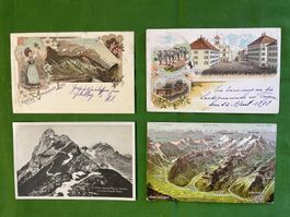 4 AK Appenzell, 2 x Litho