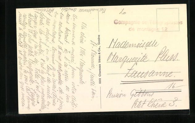 Cartoline postali: Saint-Maurice, Vue Générale et le Mont – Usato da Berlin venduto da bartko-reher 1