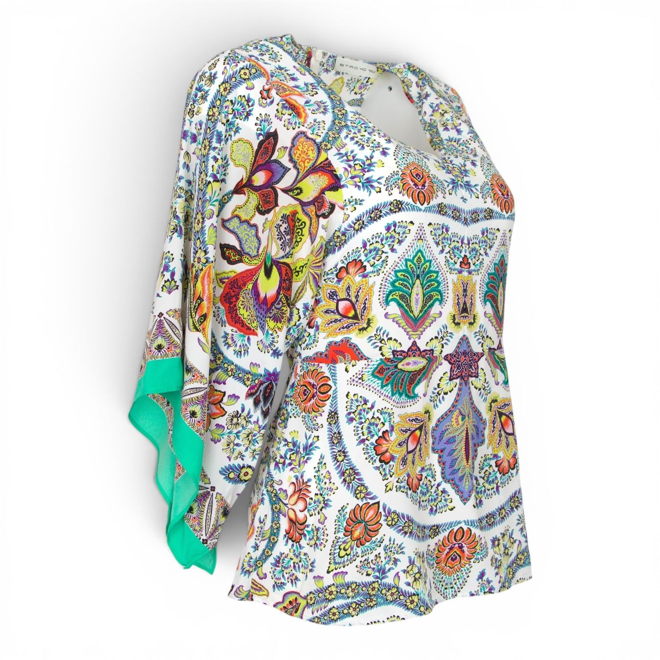 Etro Blusen: Etro Bluse weiss gemustert IT 40 DE 36 – Gebraucht aus Binningen von Designerlabels 1