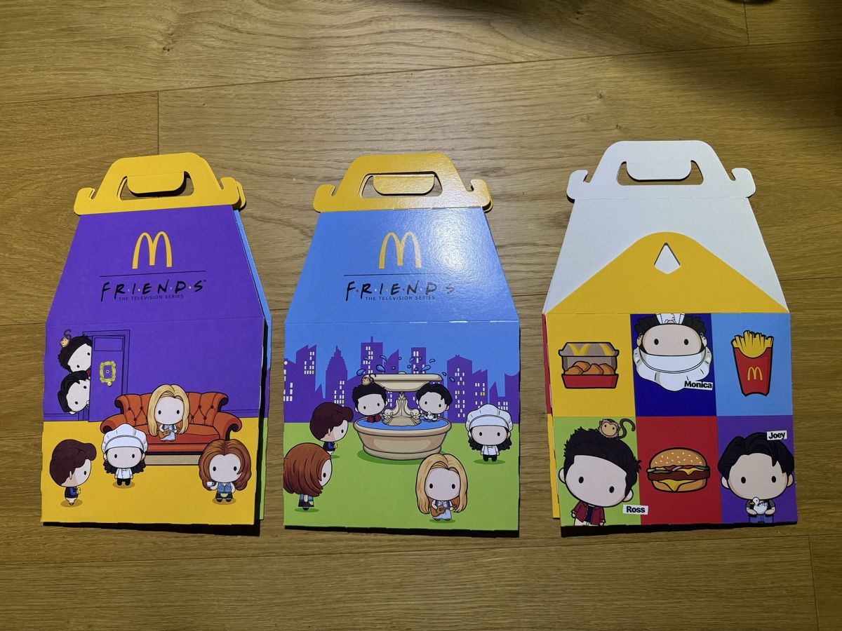 Behälter & Ähnliches: McDonald’s FRIENDS Happy Meal Boxen – Ser 3 Stück 🍟📺 – Neu (gemäss Beschreibung) aus Rombach von Spidey79