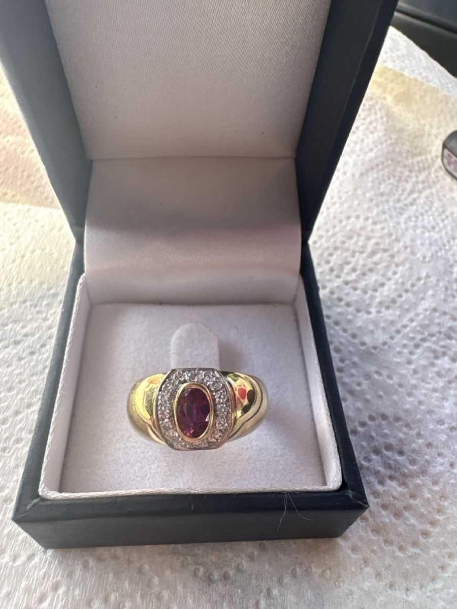 Anelli: Bague or 18K rubis et diamants – Usato da Versoix venduto da tem_f7yk