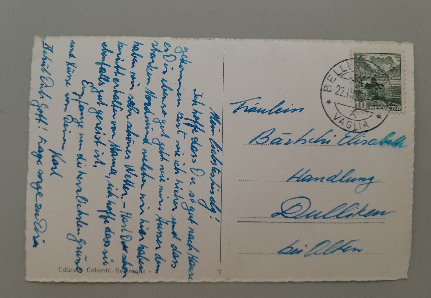 Cartoline postali: AK CP Bellinzona Panorama TI – Usato da Gurtnellen venduto da Stonevalley007 1