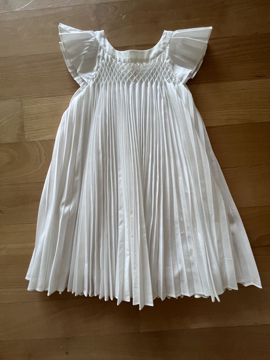 Jacadi Vestiti & Gonne: Jacadi white pleated dress size 5A 110 – Usato da Stallikon venduto da sgeorgiadis