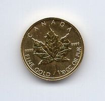 (864) Canada, ⅒ Unze, 1997, Maple leaf, stgl