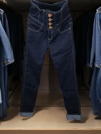Damenjeans High Waist Gr. 36 blau - wie neu!