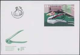 2024 - Knoblauchpresse - Blockausschnitt - FDC ET - Voll