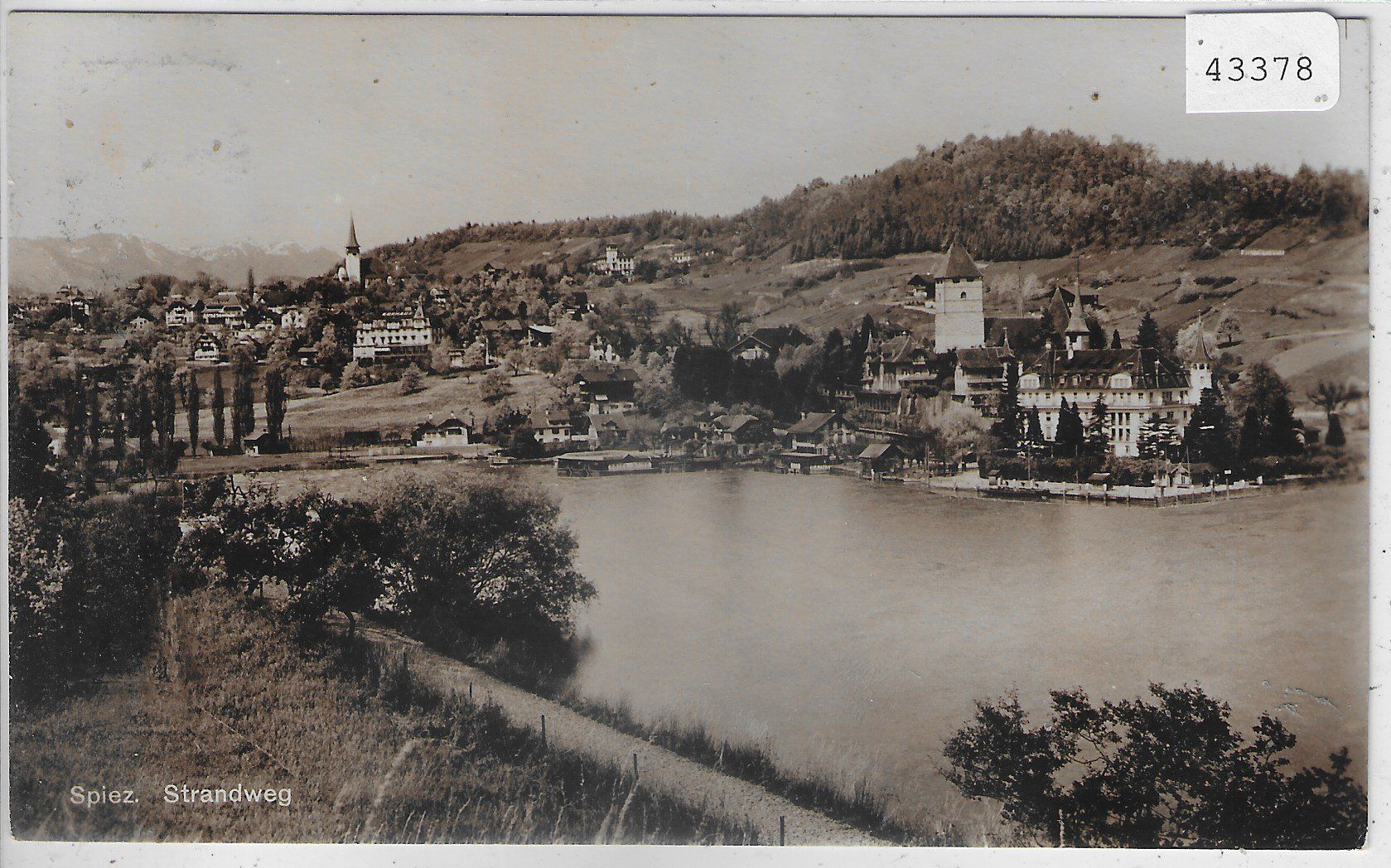 Cartoline postali: Spiez - Strandweg – Usato da Ettingen venduto da Kartenplanet