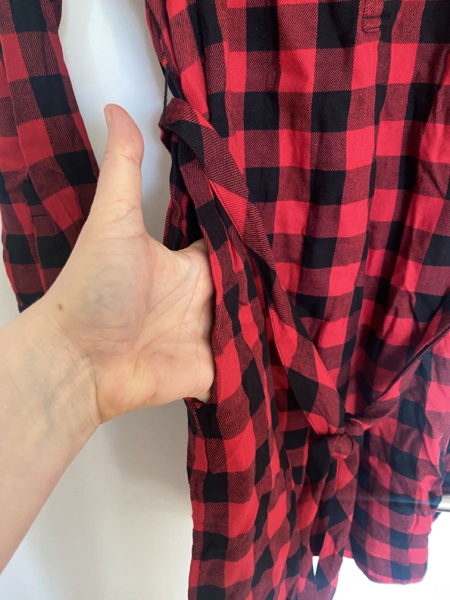 Gap Kleider: GAP Karo Hemdblusenkleid rot schwarz Gr. M – Neu (gemäss Beschreibung) aus Muensingen von drleevsy 2