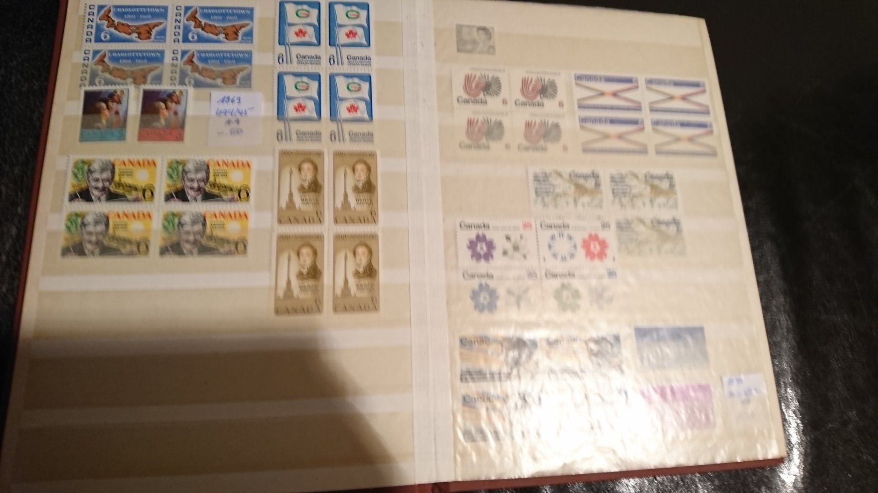 Alle Briefmarken: Sammlung Kanada 1969-1974 ** meist VB+ZD – Neu (gemäss Beschreibung) aus Remetschwil von Hofiii 3
