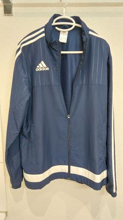 Adidas Trainingsjacke blau weiss Grösse M gut erhalten