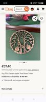 Vintage 70’s Danish Apple Tree Brass Trivet