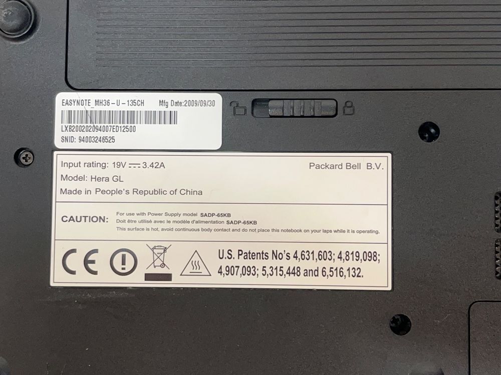 Power4Laptops Netzteil - Passendes Ladegerät Für Deinen Packard Bell EasyNote MH36 Laptop (19V, 3.42A)