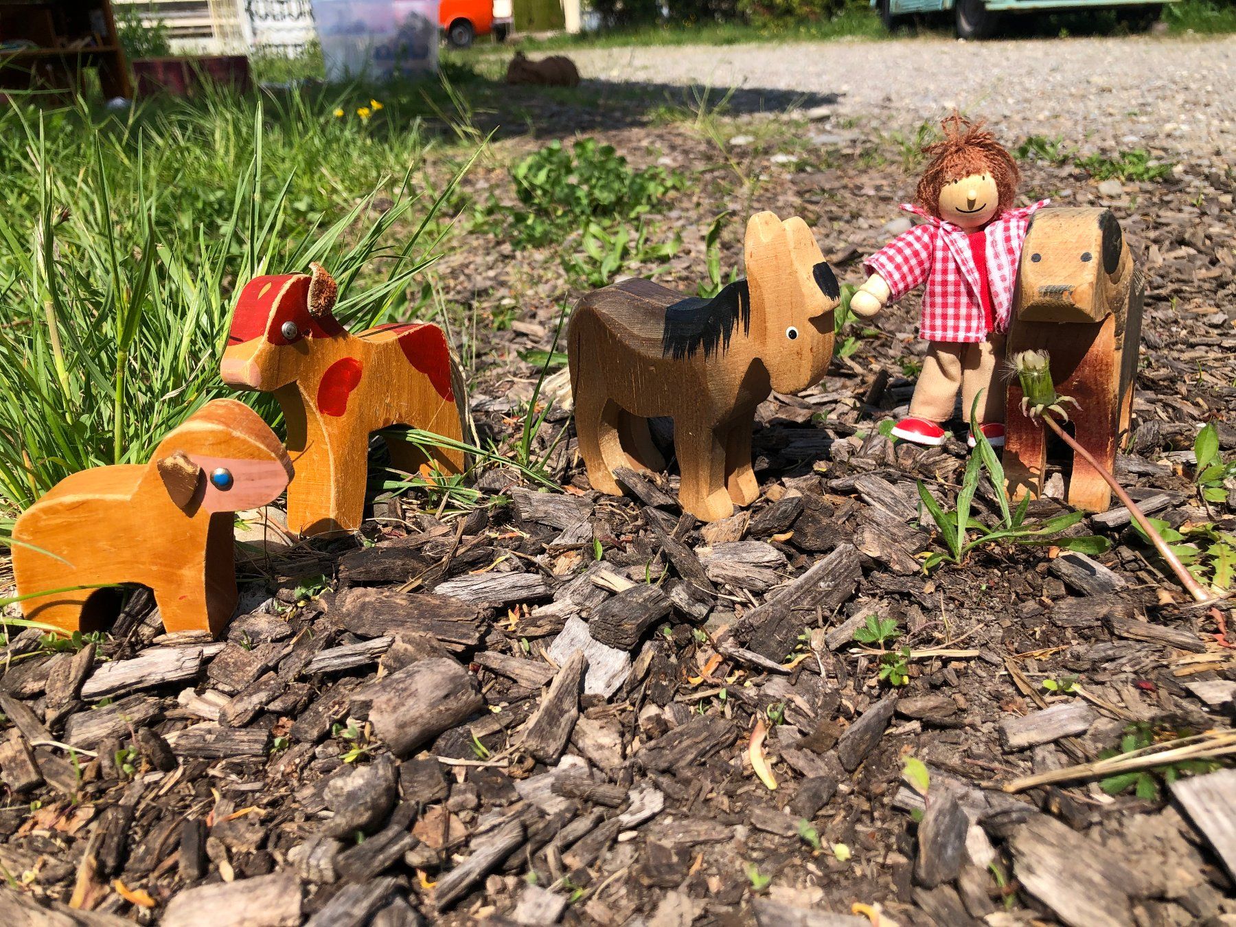 Giocattoli: Holztiere-Set Vintage – Usato da Zürich venduto da BLACKDOG8