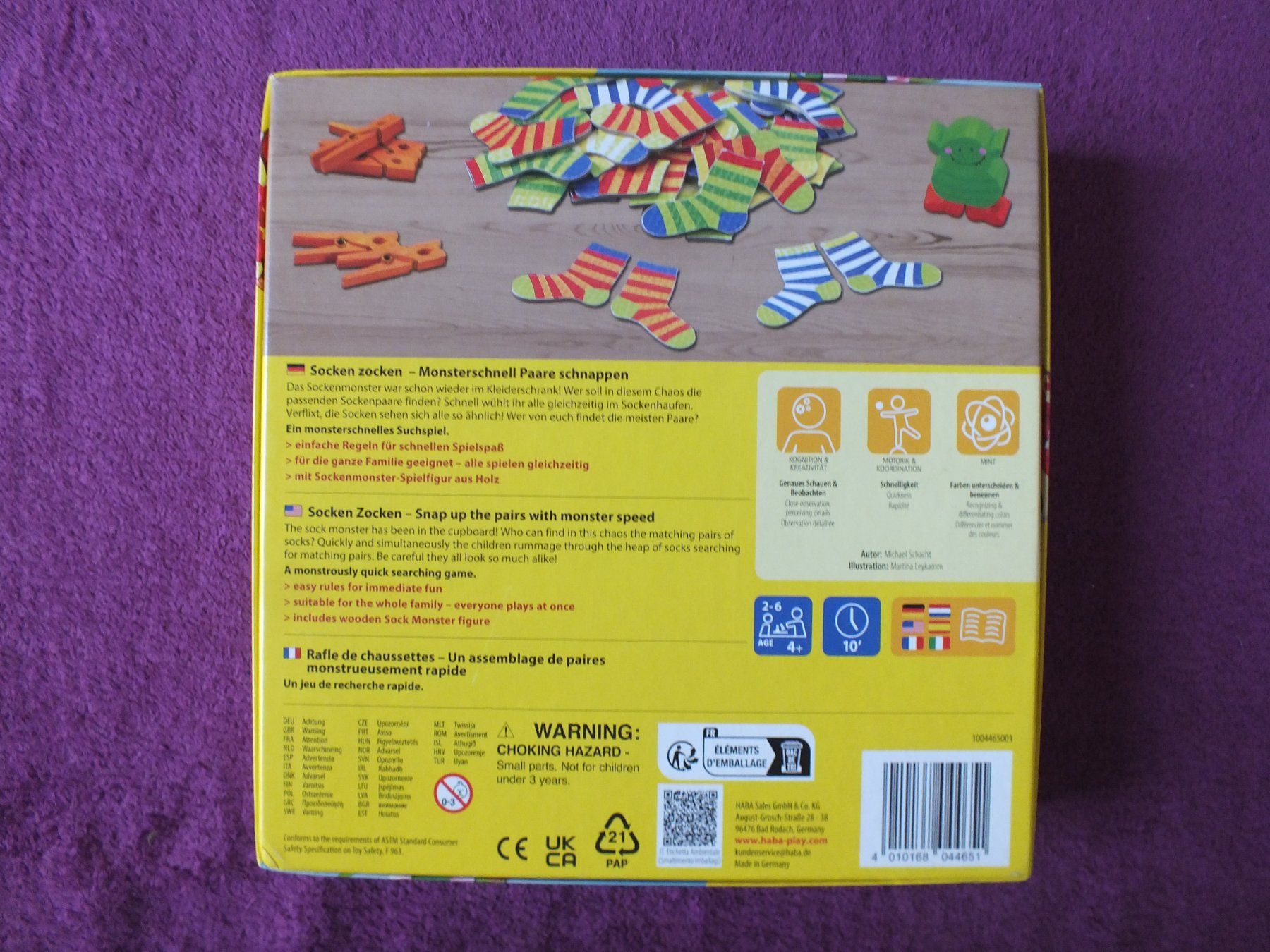 Haba Jeux: HABA Spiel - Socken Zocken – Neuf (Voir description) à Müllheim Dorf par Seeeule01 1