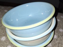 3 Müslischalen, Dessertschalen Pastellfarben