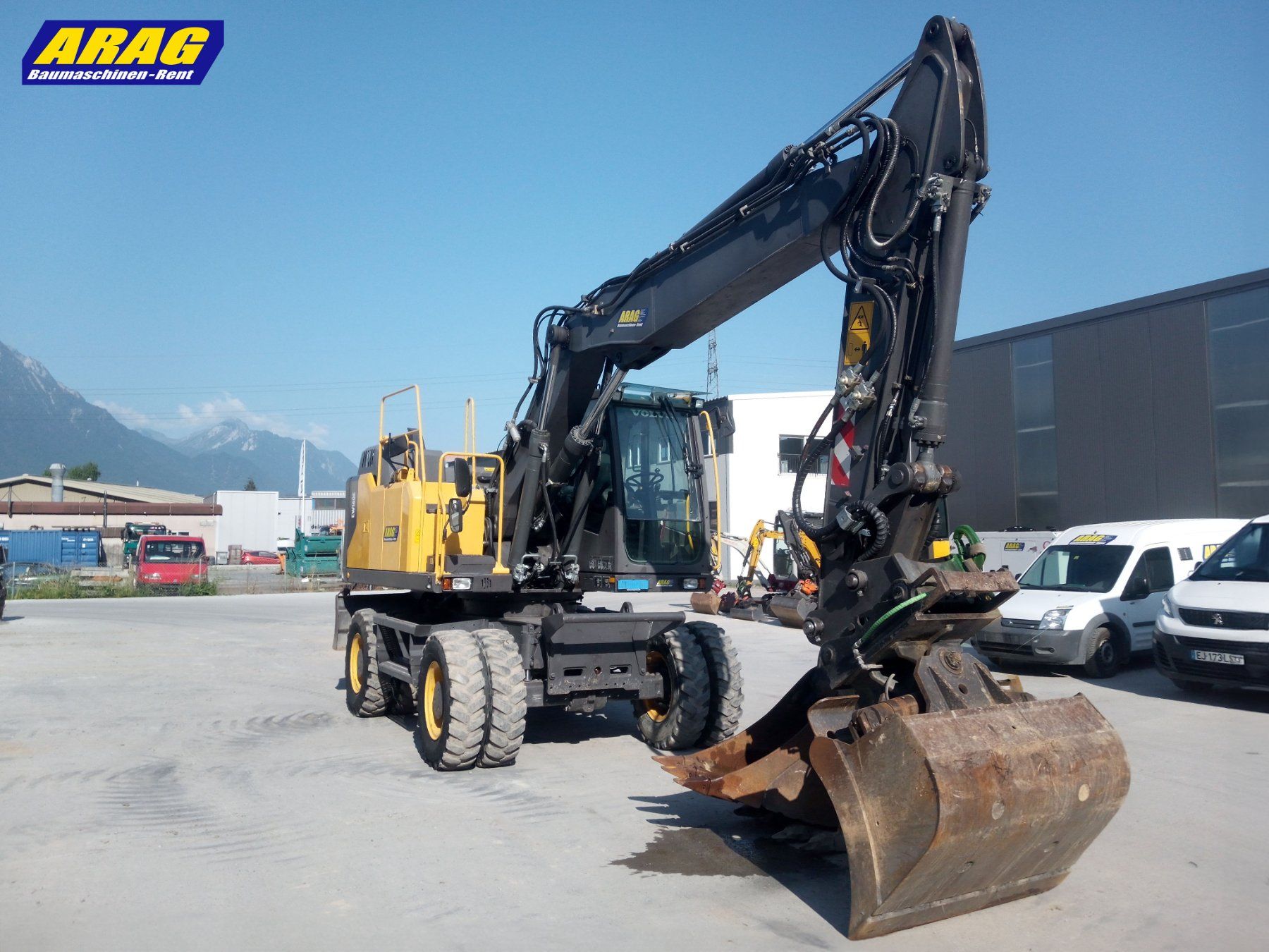 Volvo Escavatori: Volvo EW160E Mobilbagger – Usato da Hasle LU venduto da Arag08 2