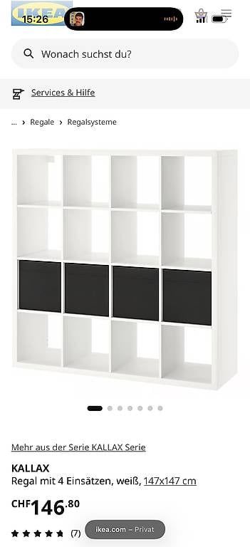Ikea Scaffali: Kallax 4x4 IKEA – Usato da Bern venduto da iri_mtf2 2
