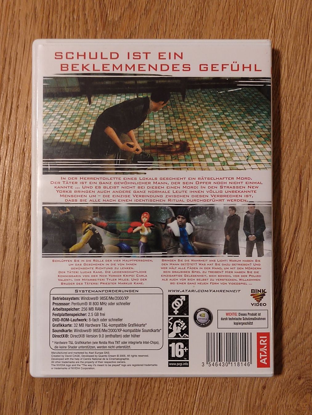 Jeux: Fahrenheit PC 2005 DE Selten – D'occasion à Fribourg par Nooky 2