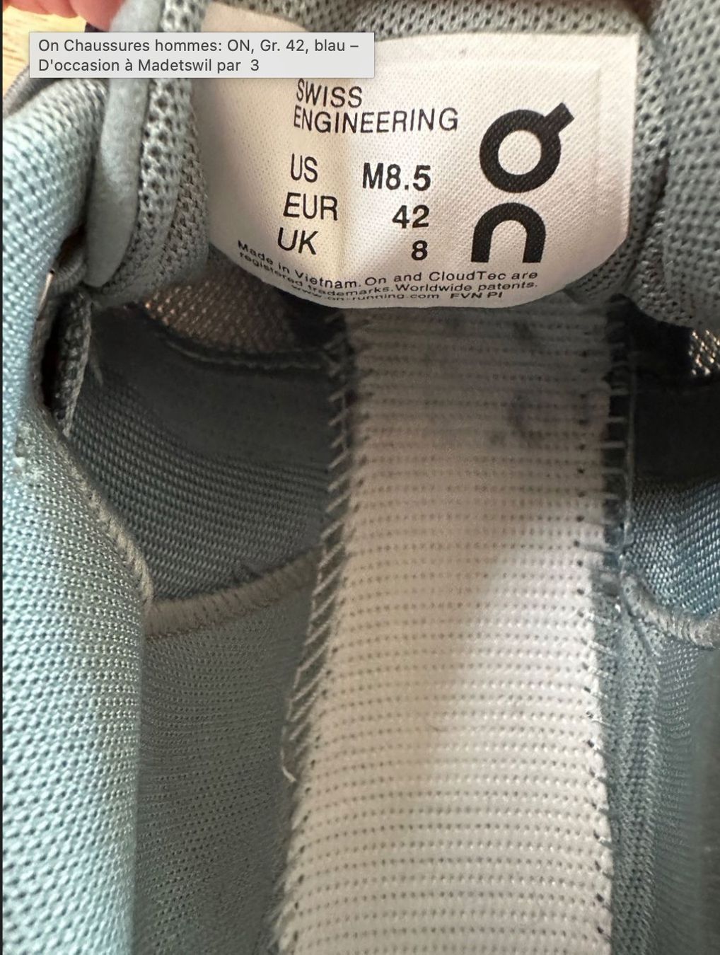 On Scarpe da uomo: ON, Gr. 42, blau – Usato da Walchwil venduto da anku.ch 3