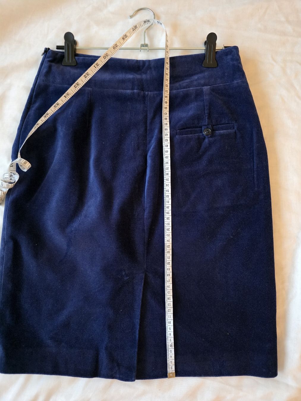 Gonne: Eleganter dunkelblauer Samtrock mit Futter – Usato da Männedorf venduto da san_pnv8 4