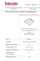 Beurer Glaswaage GS 206 neu