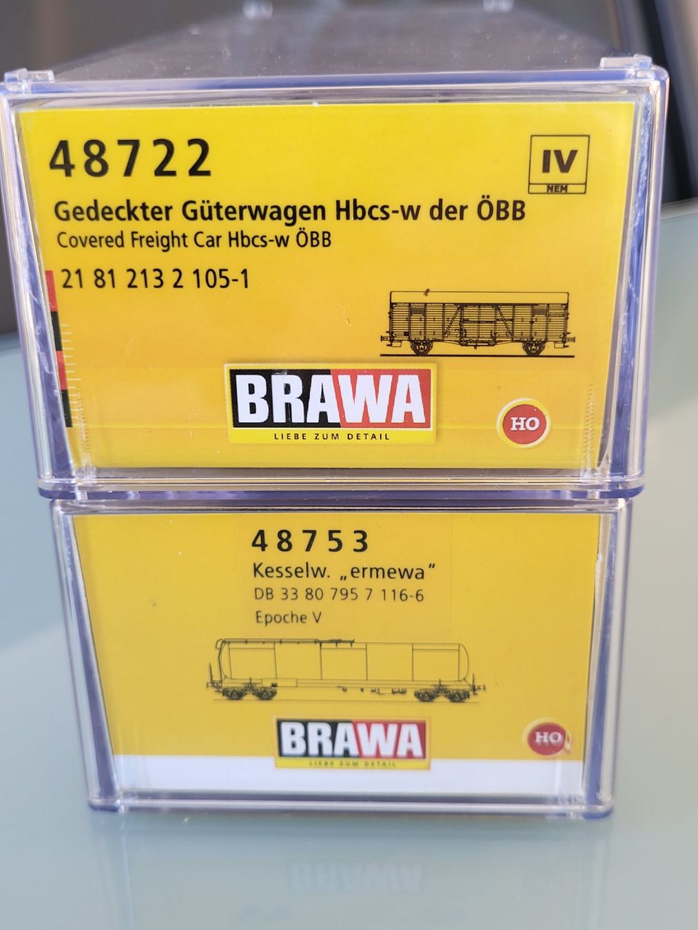 Brawa Modellini di ferrovie: H0  BRAWA  DB & ÖBB  2 Stk. Güterwagen – Nuovo (secondo la descrizione) da Oberburg venduto da sensetal 7