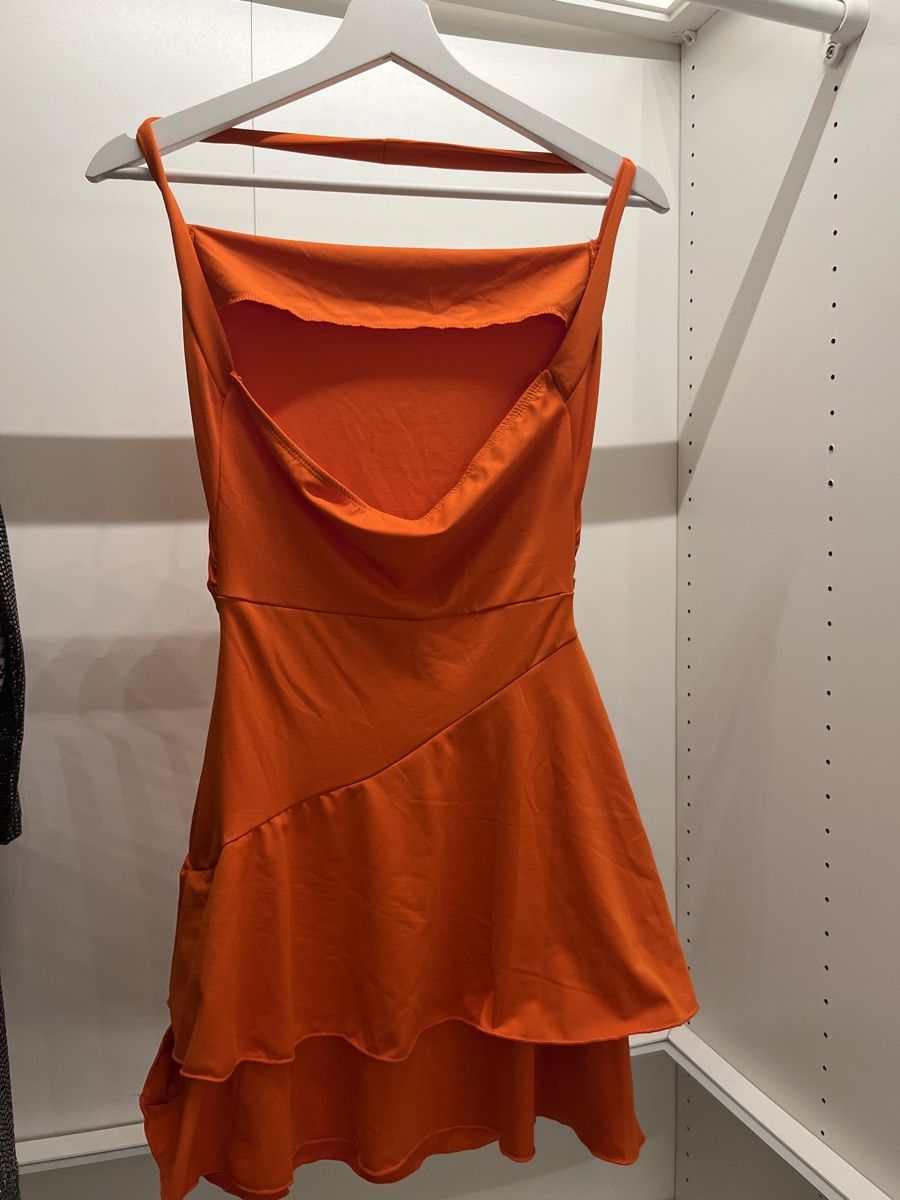 Shein Vestiti: Oranges Sommerkleid - Figurbetont XS – Nuovo (secondo la descrizione) da St. Gallen venduto da Lxra145 3