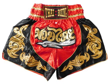 Muay Thai Shorts Erwachsene Rot M L XL XXL XXXL Training