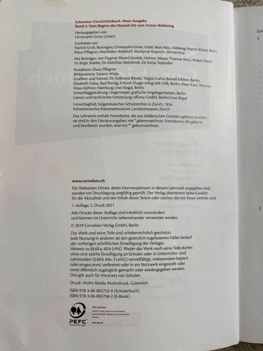 Libri: Schweizer Geschichtsbuch 1, 2, 3/4 Neue Ausgabe – Usato da Wallisellen venduto da aishuu 5