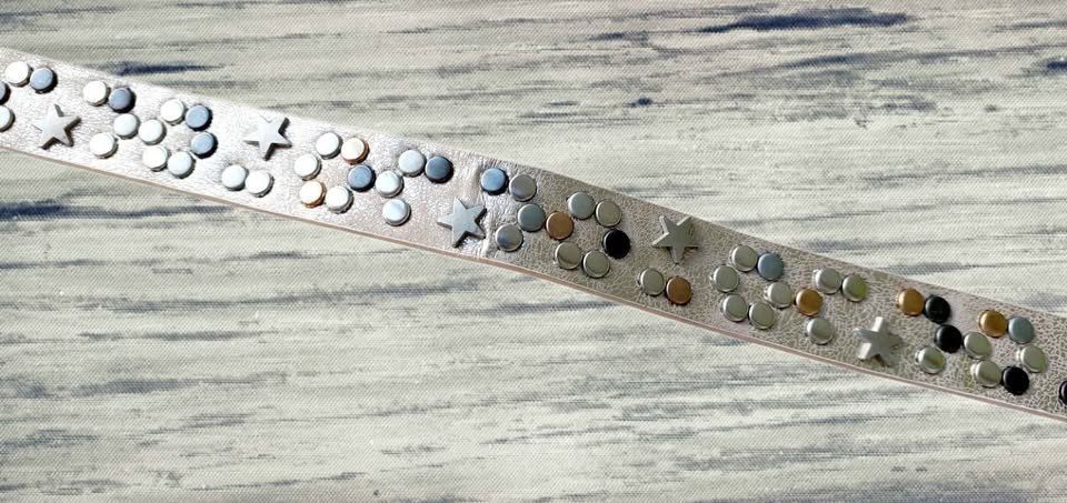 Gürtel: Schicker Ledergürtel Nieten Gr. XS – Neu und originalverpackt aus Aarburg von Glitzerschein 2