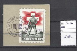 Terr.-Truppen Nr. 304 (m. Handstempel) auf Briefstück. 125.-
