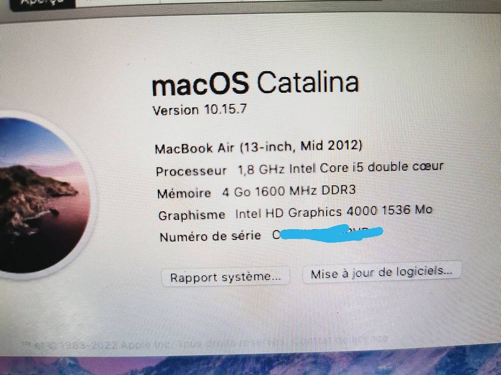 Notebook: MacBook Air 13 Mi-2012 SSD 256Go  RAM 4Go Office 2019 – Usato da Lausanne venduto da Dukco 1