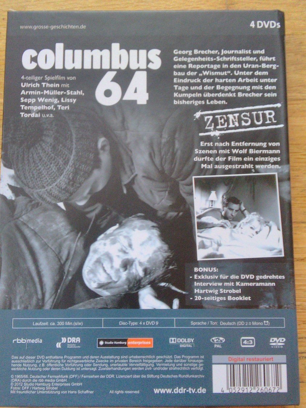 Tutti i DVDs: Columbus 64   (Armin Müller-Stahl) – Usato da St.Galllen venduto da elkaphone 4