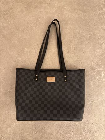 Damen Handtasche Louis Vuitton schwarz kariert neuwertig