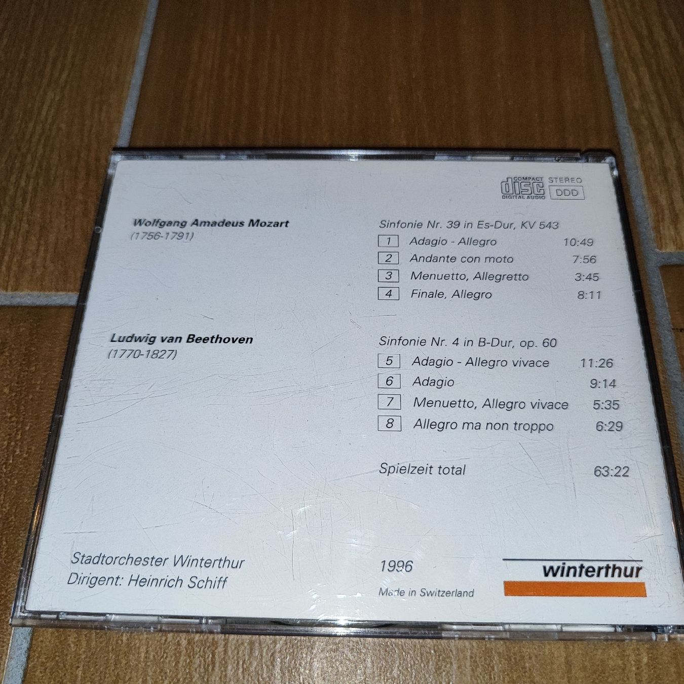 CDs: Stadtorchester Winterthur - Mozart & Beethoven – Gebraucht aus Lamone von ken_8y7h 1