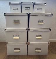 10 Stapelboxen, Aufbewahrungsboxen, Ordnungsboxen, Archivbox