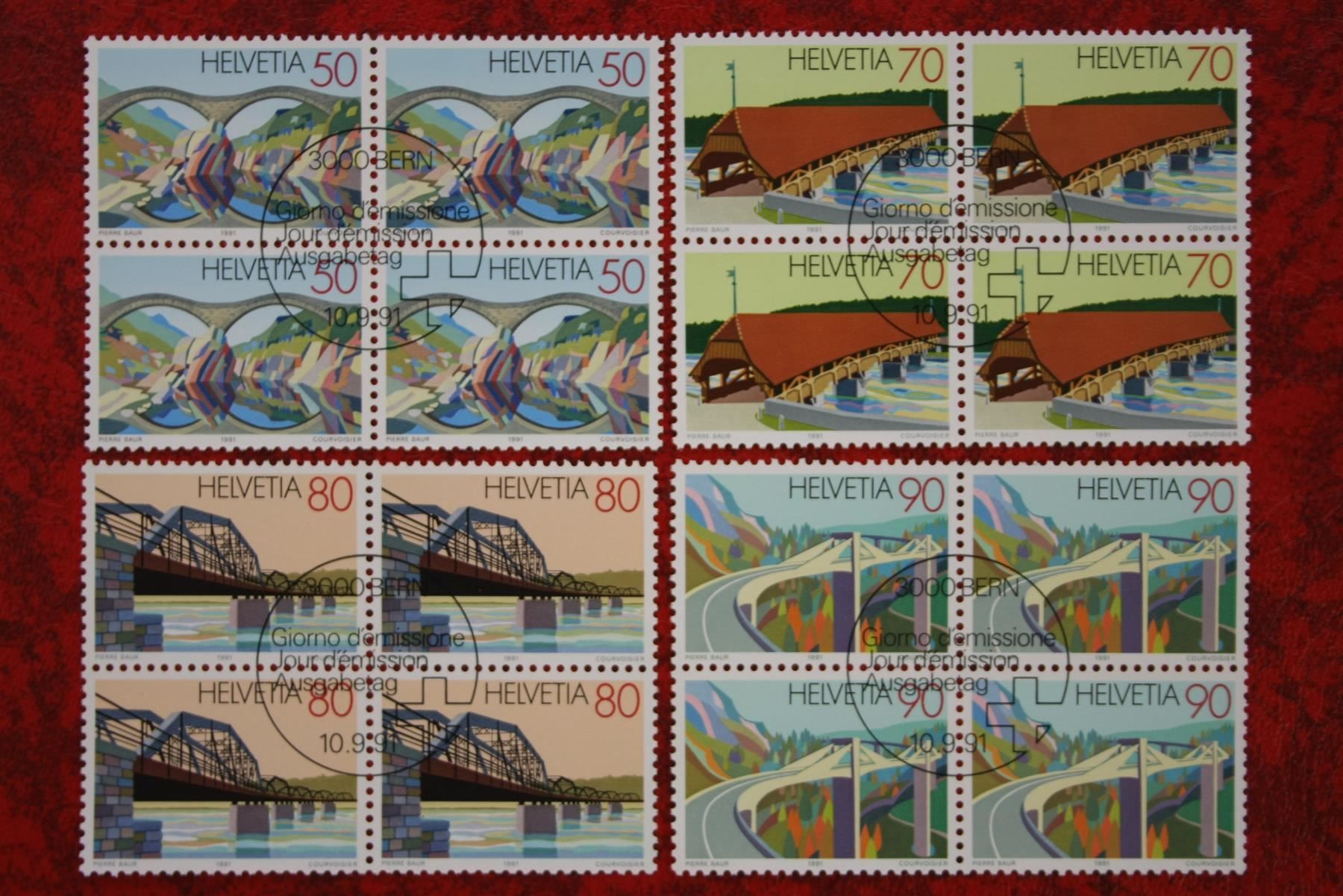 Alle Briefmarken: 1991: 814 - 817Et. mit Gummi – Neu (gemäss Beschreibung) aus Deitingen von Lglobi