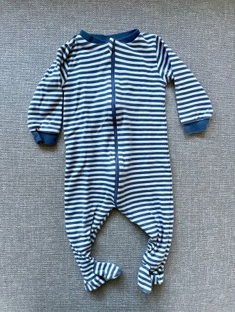 Gestreifter Baby Schlafanzug, Gr. 74/9M, Fixoni Top Zustand!