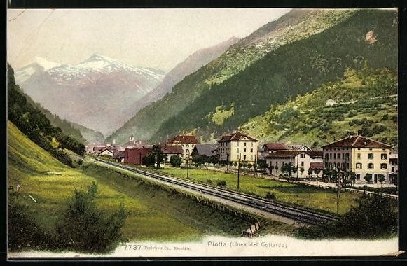 Cartes postales: AK Piotta, Linea del Gottardo – D'occasion à Berlin par bartko-reher