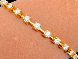 Tennis Stil Brillanten 2.1c Armband 18k Länge 17.6cm *S2348