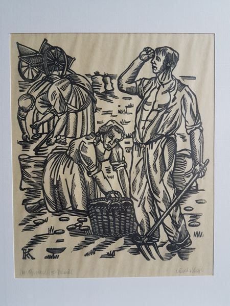 Poster & Bilder: Krebs, Karl:  Kartoffelernte – Gebraucht aus Röthenbach i. E. von Heureka5 1