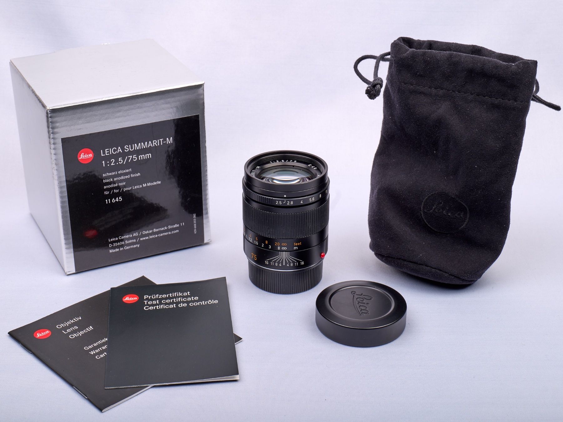 Leica Obiettivi: Leica Summarit-M 75mm 1:2.5 – Usato da Bern venduto da kaspart