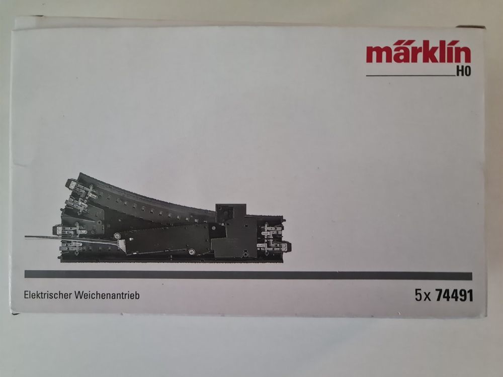 Märklin 74491 C Gleis elektronischer Weichenantrieb 5er Pck (Neu und
