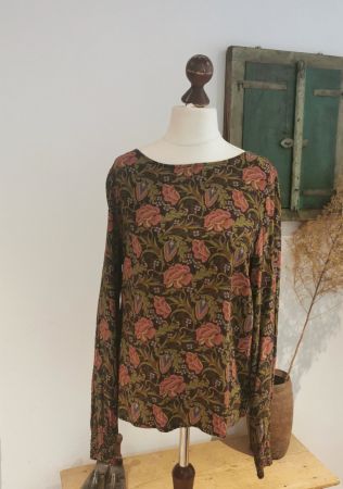 Nile herbstliche floral Bluse Gr. M/L