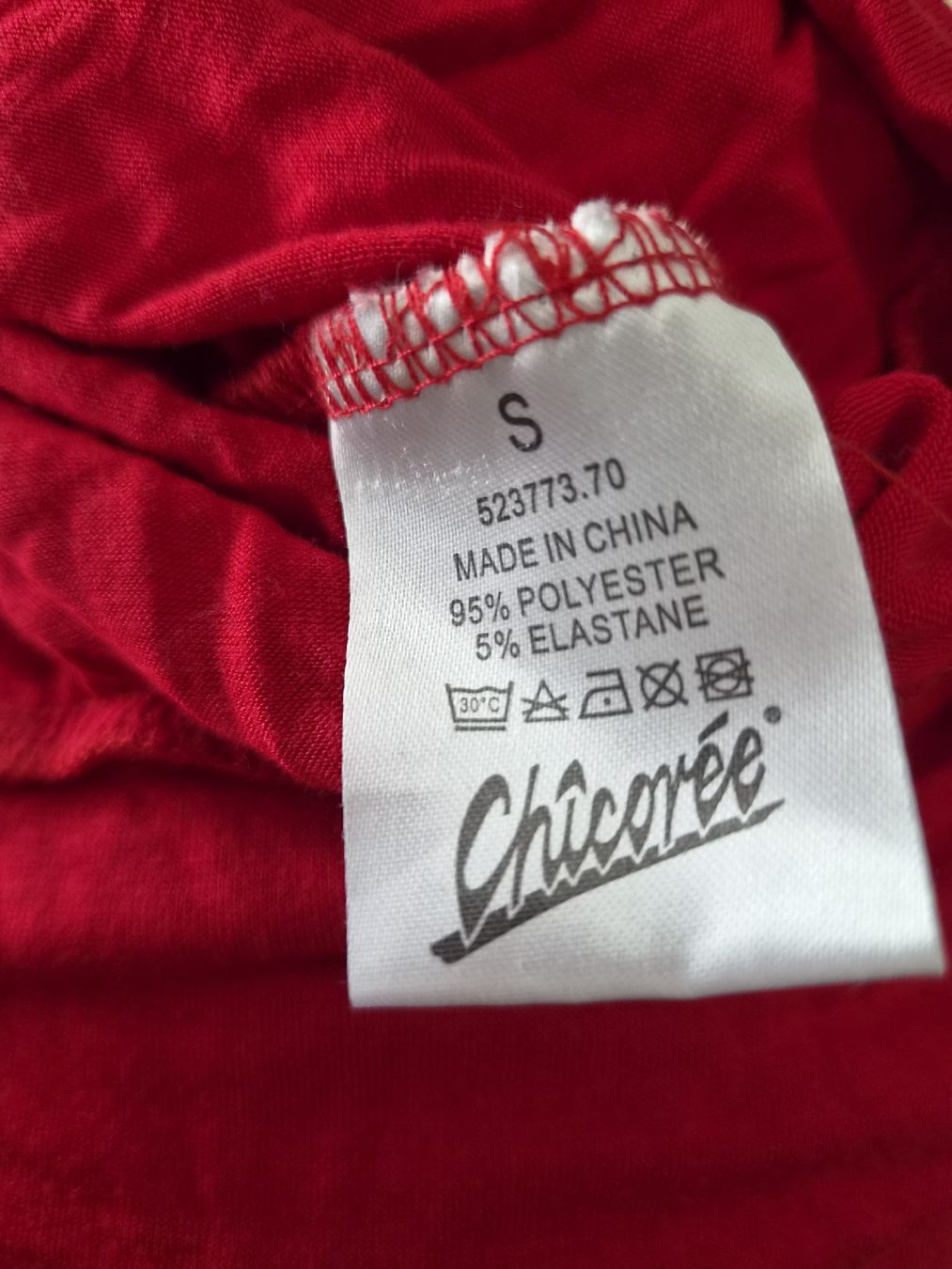 T-shirt: Chicoree Damen 3/4-Shirt Rot Grösse S – Usato da Niederrohrdorf venduto da Miripfiri 4